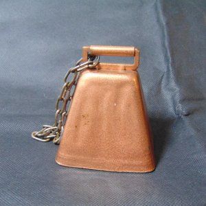 Copper Cowbell with Chain
